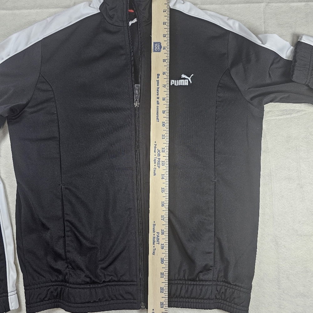 Puma Women's Black and White Track Jacket -- Full Zip -- Size Medium - Picture 6 of 6